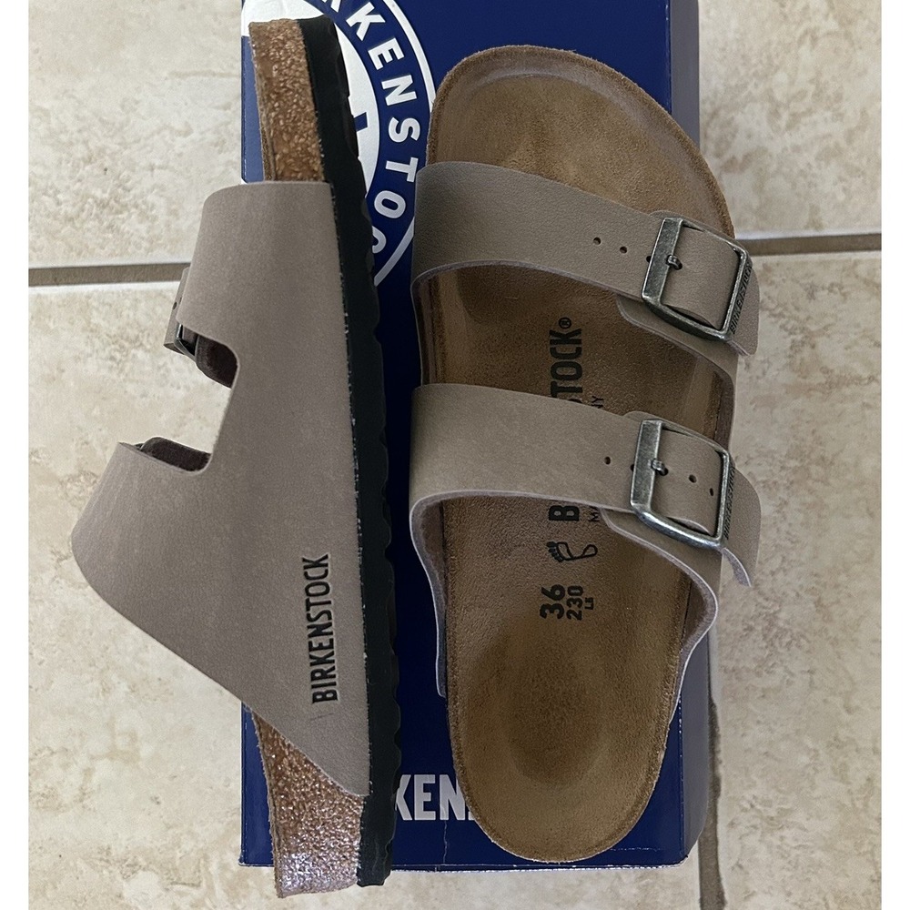 Birkenstock Arizona Women's Sandals Size 36 (US 6) Gray Taupe New with Box